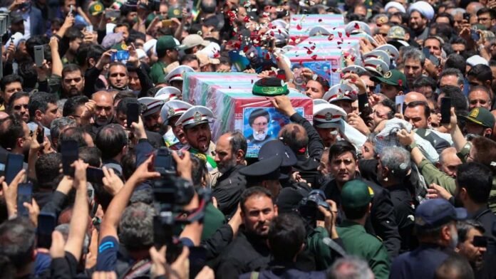Crowds Mourn President Raisi at Imam Reza Shrine in Mashhad
