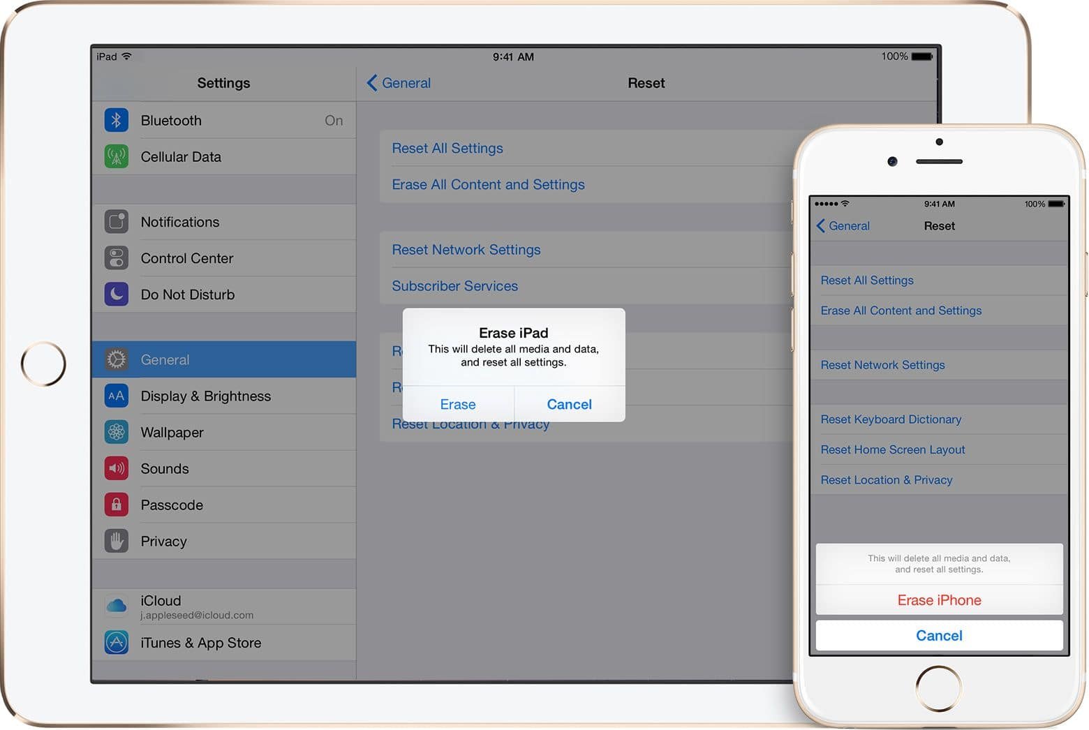 how to unsync iphone from ipad