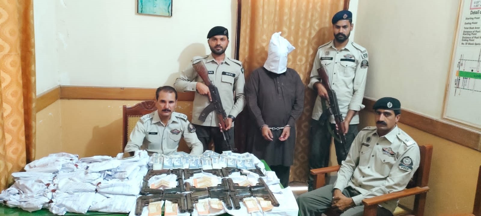 Smuggler Arrested with Illicit Weapons in Kachi Pakki, Vehari