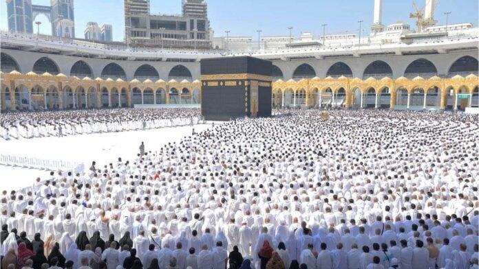 Adhan from Helicopter During Hajj