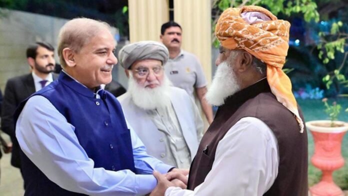 Prime Minister Shehbaz Sharif Meets Maulana Fazlur Rehman