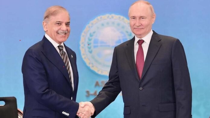 Shehbaz Sharif Meets Putin, Discusses Bilateral Relations