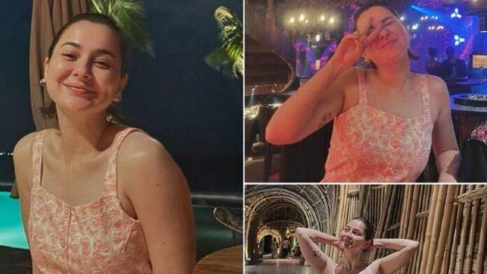 Hania Aamir seen in Bali Seer Spata, shared pictures.