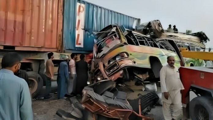 Tragic Bus Crash in Ghotki 8 Dead, 7 Injured on M-5 Motorway