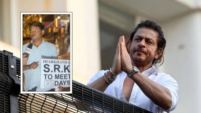 Fan Stands 35 Days Outside Mannat to Meet Shah Rukh khan