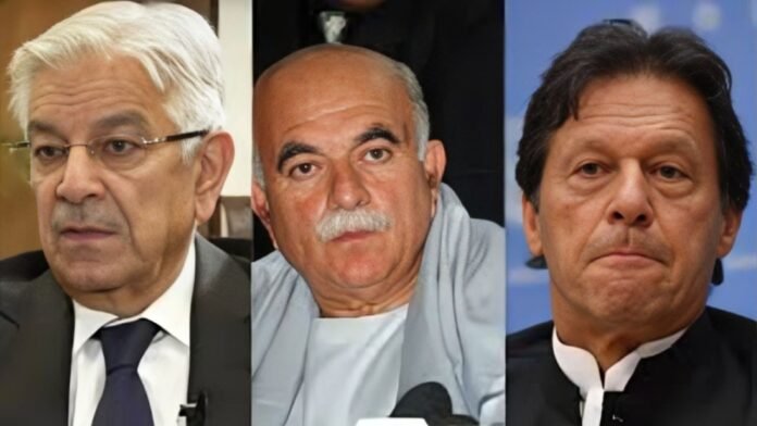 Khawaja Asif Warns Mehmood Achakzai Against Imran Khan