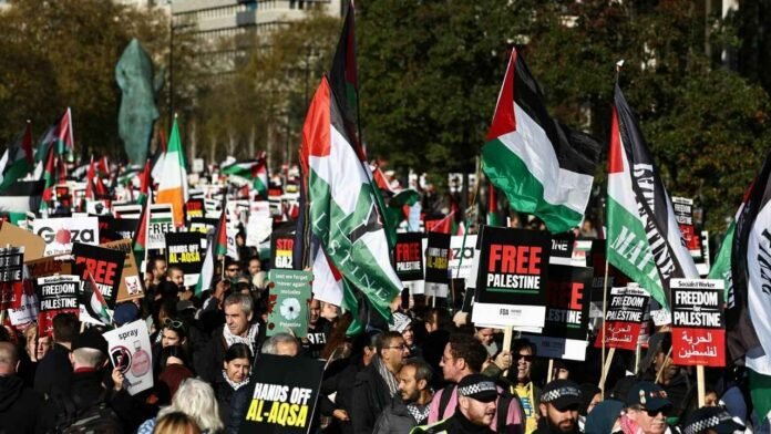 London Protests Against Israel's 11-Month Attacks on Palestine