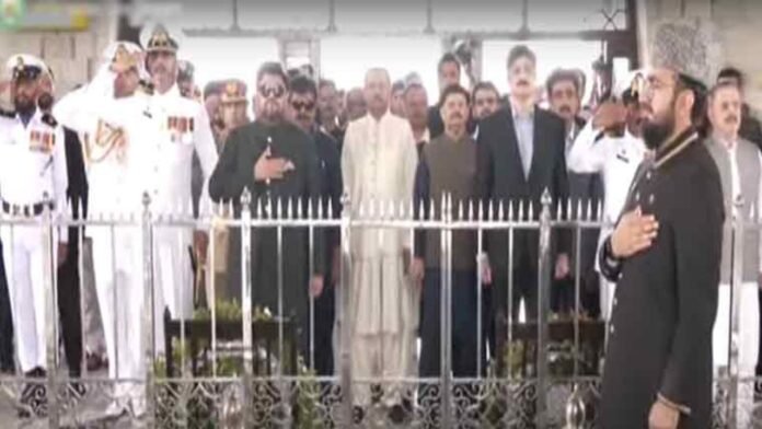 Quaid-e-Azam's 76th Anniversary Sindh Leadership Pays Tribute