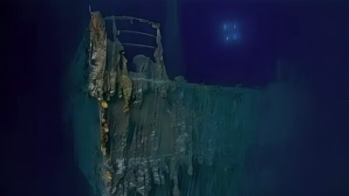 Titanic's Bow and Starboard Railing New Images of Decay