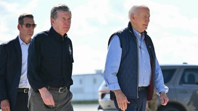 Biden Surveys Hurricane Helene's Devastation in the Carolinas