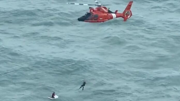 Coast Guard Rescues Captain Clinging to Cooler in Gulf of Mexico