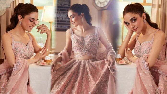 Maya Ali Dazzles Fans in Stunning Light Pink Lehenga